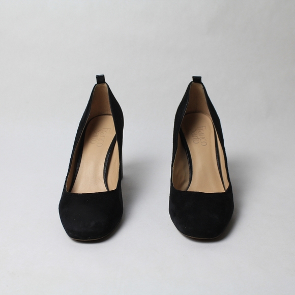 Final Sale Black Suede Franco Sarto Heels Pumps - Picture 2 of 4